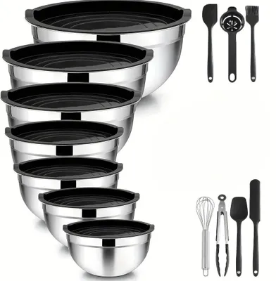 Produktbild von Mischschalen, Edelstahl, Spülmaschinenfest, 14PC