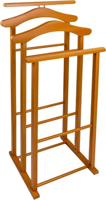 Image de Dressboy en bois pour la chambre à coucher avec triples supports - finition cerisier