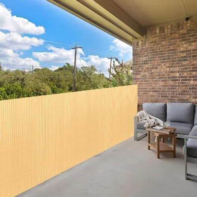 Imagen del producto de 1 pantalla de PVC de 1x5 metros para privacidad, ideal para vallas de jardín y balcones, color verde