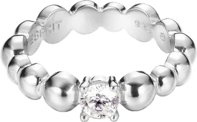Produktbild von Esprit Damen Ring Silber Zirkonia Solo Pellet ESRG92321A1, Ringgröße:53 (16.8 mm Ø)