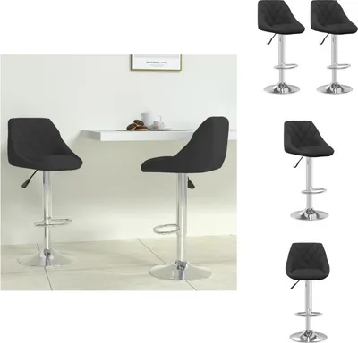 Produktbild von vidaXL Barhocker 2 Stk. Schwarz Samt -  Barhocker