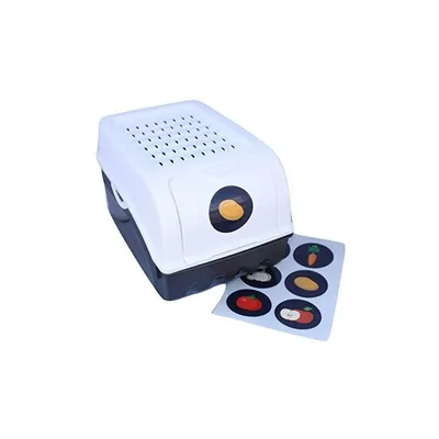 Produktbild von Vorratsdose für Kartoffeln, Gemüse, Obst, Zwiebeln, Aufbewahrungsbox, Kunststoff, Weiße Kartoffelbox für ca. 4 kg Kartoffeln + 6 Aufkleber mit Gemüsesorten
