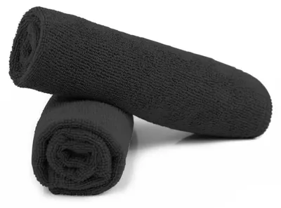 Produktbild von 10x Mikrofasertuch schwarz Poliertuch Allzwecktuch
