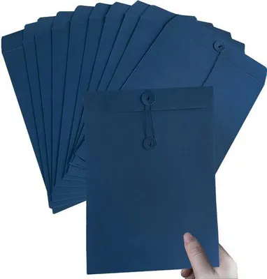Produktbild von Verpakking mit 10 kraftpapier A4-Organisatortaschen, Mappe, dicke Umschläge, Klemmmappe, Kartonmappe, Papierorganizer, Präsentationsmappe für Büro, Schule, zu Hause