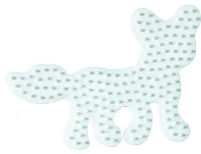 Produktbild von Hama Stiftplatte "Fuchs" weiß für Bügelperlen midi