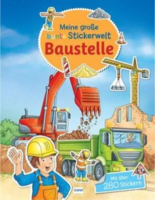 Image de Meine große bunte Stickerwelt - Baustelle