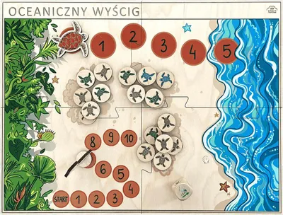Produktbild von Kooperatives Familienbrettspiel aus Holz für Kinder - Ocean Race