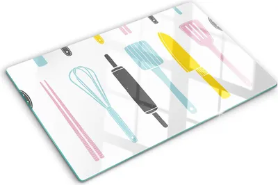 Produktbild von Tulup Glas Herdabdeckplatte - 80x52 cm - Glaskeramikkochfeld-Abdeckung Spritzschutz Glasabdeckplatte - Einteilig - Essen & Getränke - Küchengeräte - Mehrfarbig