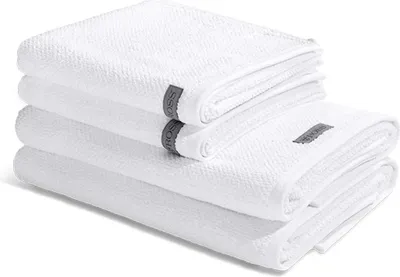 Produktbild von Ross Selection 2 X Handtuch 2 X Duschtuch im Set 540 g/m² für besonders hohe Saugfähigkeit und Komfort, Vielseitige Farboptionen für jeden Einrichtungsstil, Hochwertige gewebte Bordüre für elegantes Design