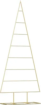 Immagine prodotto di Albero di Natale in metallo con supporto Oro 150 cm