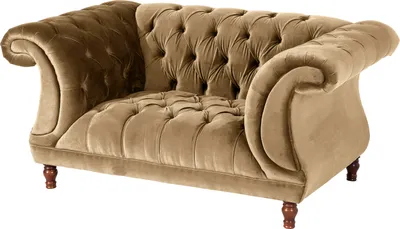 Produktbild von Max Winzer Sessel Ivette - Samtvelours sand - Maße: 167 x 100 x 80 cm
