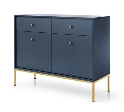 Produktbild von AX LIVING Kommode mit Schubladen Domiti MKS104 104 cm Dunkelblau