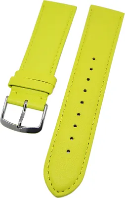 Produktbild von Uhrenarmband Kalbleder Gelb Ton in Ton gepolstert 20mm L Donschließe