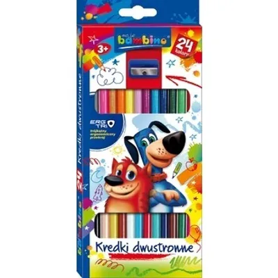 Produktbild von Bambino Buntstifte, doppelseitig, 12 Farben