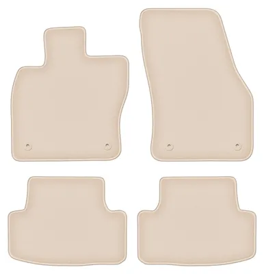 Produktbild von DURBAN Beige Velours-Fußmatten-Set für Seat Ateca Crossover (2016-)