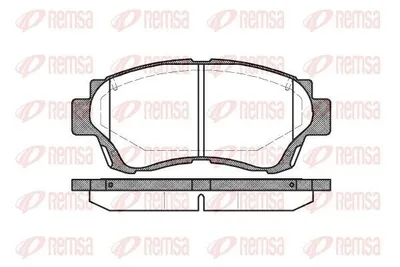 Produktbild von REMSA Bremsbeläge Satz Vorne Bremsklötze für TOYOTA Camry Limousine (V2) 0370.00