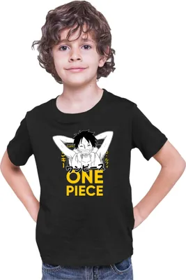 Immagine prodotto di Maglietta per bambini Japan Anime Manga One Manga Piece Anime Luffy 03 Smile, 9-11 Jahr - 140 , Noir