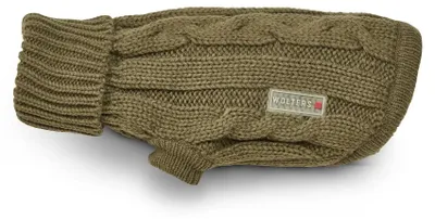 Produktbild von Wolters Zopf-Strickpullover, Größe:45 cm, Farbe:olive