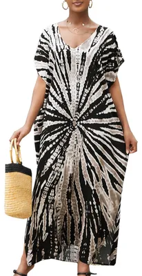 Immagine prodotto di Solidchoice - Kimono lungo da notte bohémien, colore nero
