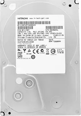Produktbild von Hitachi Ultrastar A7K2000 1TB, 3.5 Zoll, 1000 GB, 7200 RPM, Serial ATA II, 32 MB, Festplatte