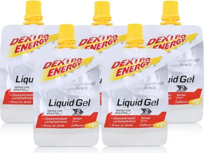 Produktbild von Dextro Energy Liquid Gel Lemon + Caffeine 60ml (5er Pack)