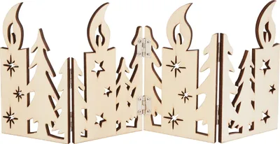 Produktbild von VBS Holz-Silhouette "Kerzenschein"