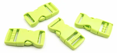 Produktbild von Vintageparts Steckverschlüsse Kunststoff grün 6x3 cm 4 Stück
