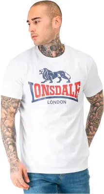 Obrázek produktu pro Pánské tričko regular fit LION TWO TONE White/Navy/Red L Lonsdale