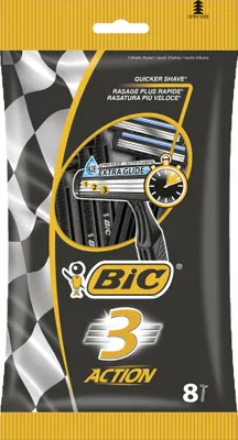 Zdjęcie produktu dla BIC jednorazowa maszynka do golenia 3 Action 923078 8szt