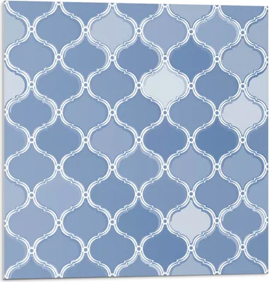 Produktbild von Mosaikmuster In Form Von Bögen – Selbstklebende Fliesen – Wandverkleidung – Wandpaneel – PVC Fliesen – Vinylflisen – PCV Flisen – Selbstklebend – Wanddeko – 20 Stück 20 x 20 cm