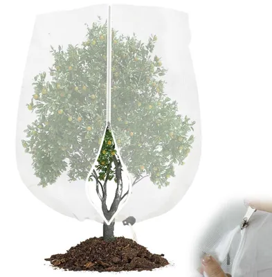Produktbild von Obstbaum-Netzbeutel 10 x 10 Fuß wiederverwendbar mit Kordelzug