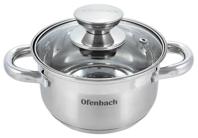 Produktbild von Topf mit Deckel, 1,0 l, für Induktion und Gas, OFENBACH