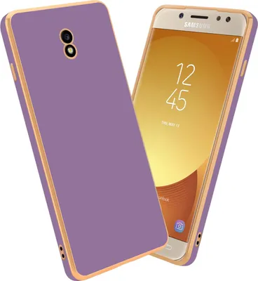Produktbild von Cadorabo Schutzhülle für Samsung Galaxy J5 2017 Hülle in Lila Handyhülle TPU Silikon Kameraschutz Etui Case