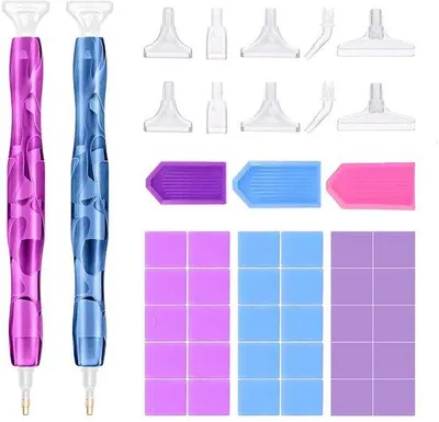 Image de Kit d'accessoires Diamantverf, 45 pièces, pour le bricolage et les loisirs créatifs
