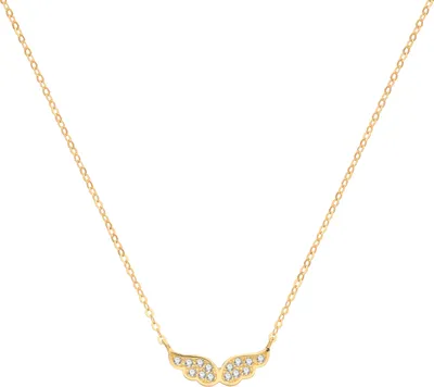 Produktbild von Edle 9 Karat (375) Gold Damen - Halskette mit Zirkonia - 44cm*14mm; TRS27808