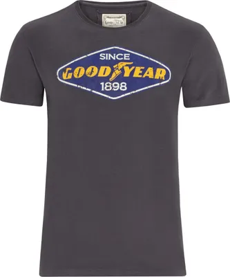 Produktbild von Goodyear T-Shirt mit verwaschenem Brust-Print Concrete Grey XXL