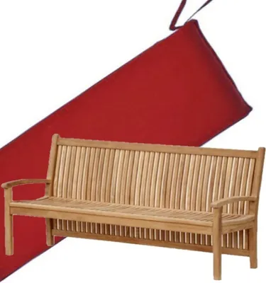 Produktbild von Teako Design Bankauflage Pescara 180x54x5 cm Polyester Rot