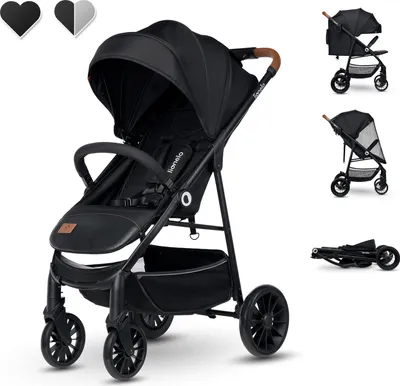 Produktbild von Lionelo Zoey Kočárek s polohováním do lehu Kočárek Black