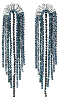 Image de AVANT-GARDE PARIS Boucles d'oreilles à pampilles en cristal ornées et éclatantes