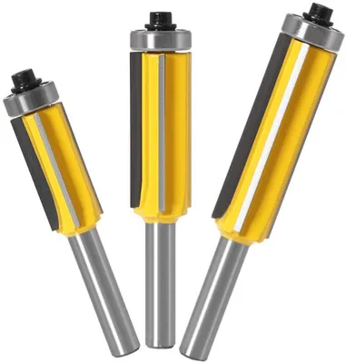 Professionelle 8mm Fräse mit Oberlager für präzise Bearbeitung, 4 Schneidkanten und Hartmetallkonstruktion