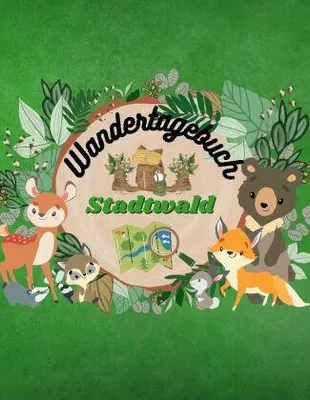Produktbild von Wandertagebuch Stadtwald für Kinder Wanderbuch