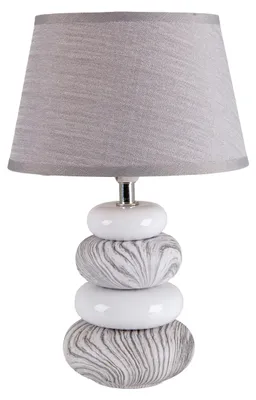 Produktbild von Näve E14 Tischleuchte STONEY Ø20cm grau 3179316