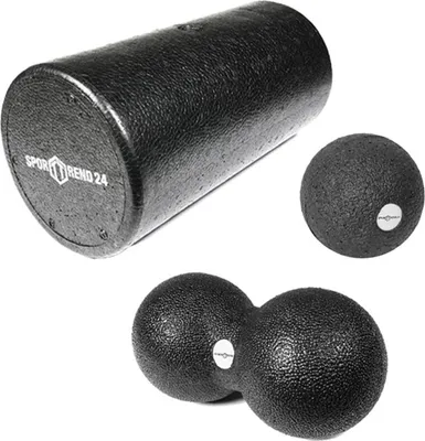 Produktbild von Faszienball Faszienrolle Duoball Massageball Massagerolle Erdnussball Yogarolle