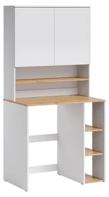 Obrázok produktu pre skrinka na práčku Vicco Viktor biely/Remeselný dub 93.6 x 88.2 cm 2 časti s policou, Model 60722