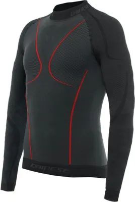 Produktbild von Thermo-T-Shirt DAINESE Thermo LS Schwarz/Rot Schwarz M