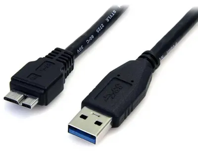 Obrázek produktu pro StarTech.com USB3AUB50CMB, 0,5 m, USB A, Micro-USB B, USB 3.2 Gen 1 (3.1 Gen 1), 5 Gbit/s, Černá
