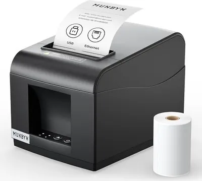 Produktbild von Munbyn ITPP 072 Thermaldrucker BondRucker 80 -mm -Quittung POSB + LAN -Port -Kompatible Android Windows Chromeos Linux