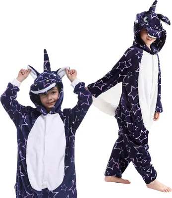 Immagine prodotto di Pigiama Onesie Kigurumi Costume Travestimento Stella Unicorno Bambini 95 - 105cm