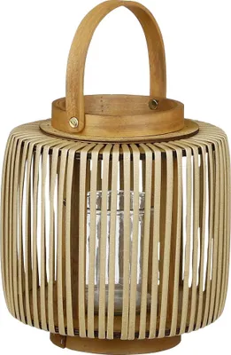 Produktbild von Mica Havard Windlicht braun Polyester h23xd20cm