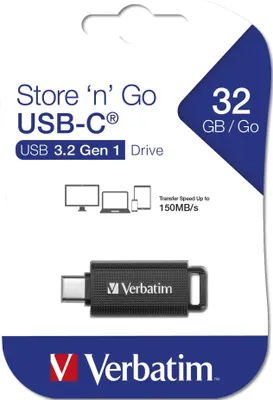 Produktbild von Verbatim Retractable        32GB USB 3.2 Gen 1 USB-C